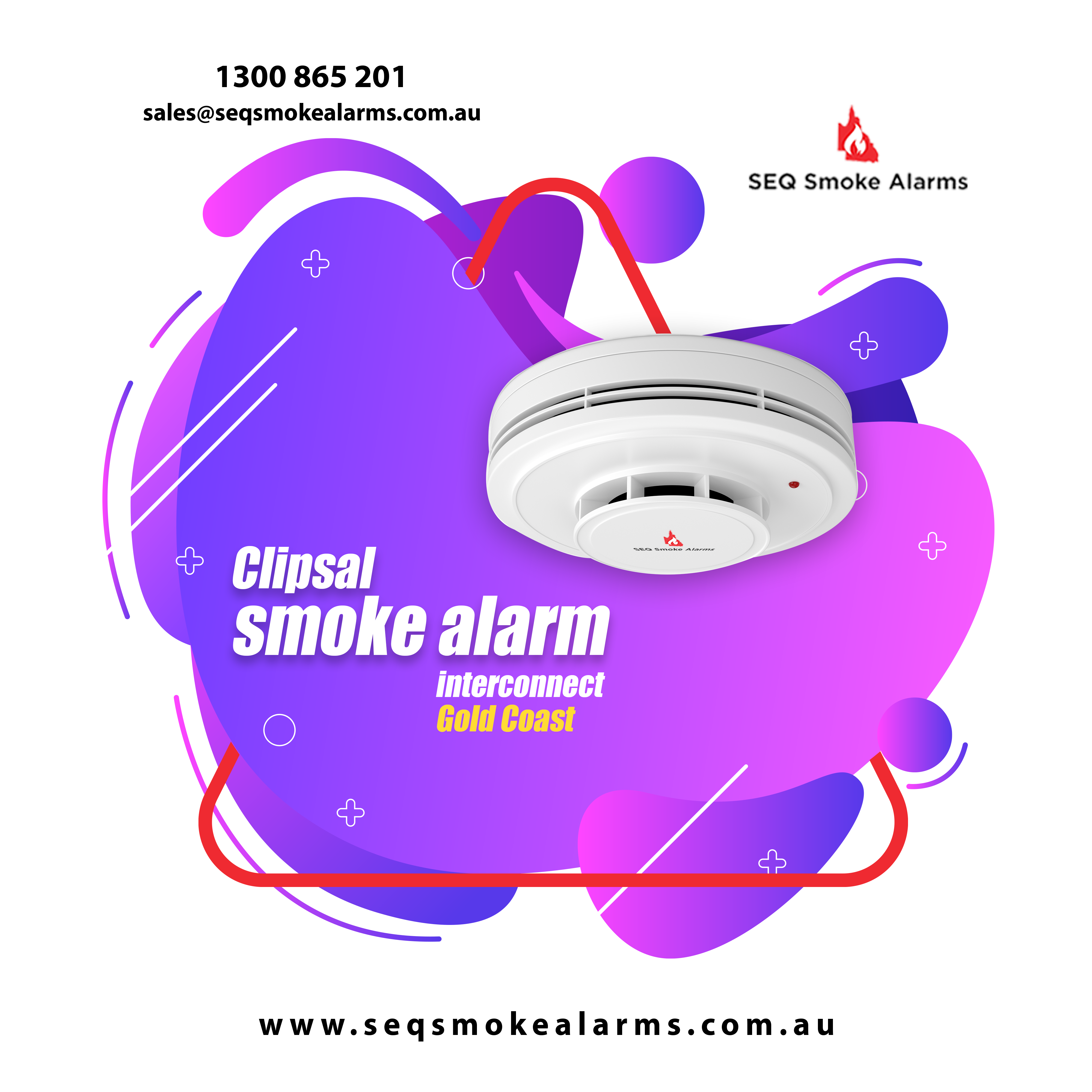 Clipsal smoke alarm interconnect Gold Coast